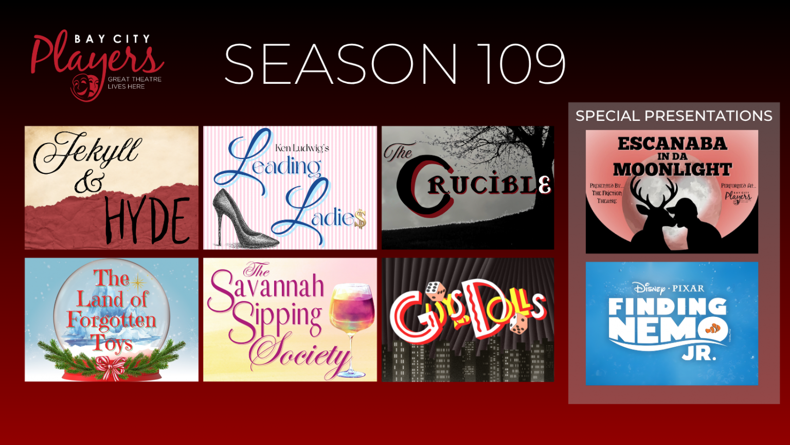 Season 109 Announcement - Bay City Players